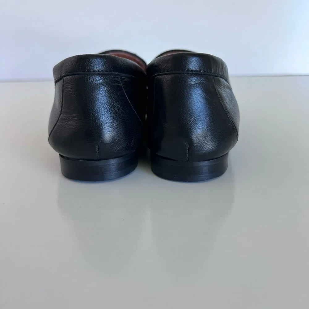 J. Crew‎ Women's Cecile Smoking Slipper in Leather Black